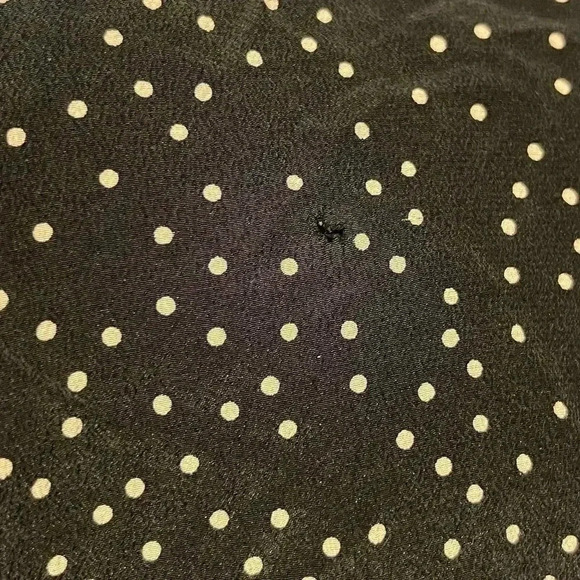 Madewill Silk Black and White Polka Dot
Faux Wrap Skirt Size S w/Pockets - Picture 8 of 9